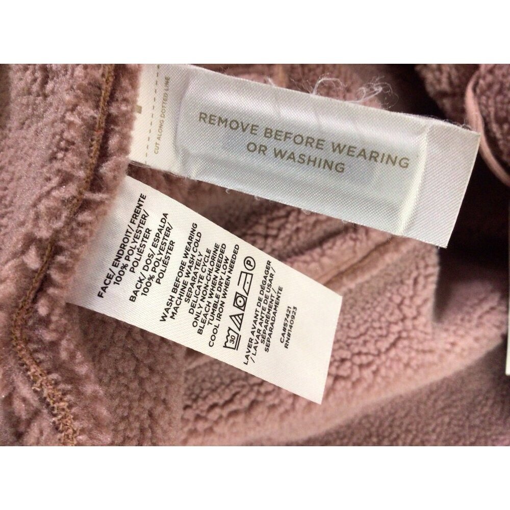 Ann Taylor Loft Coat Pink Soft Suede Jacket Womens Large New - Picture 9 of 9